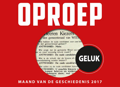 Affiche Oproep Maand van de Geschiedenis 2017